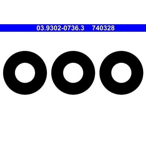 ATE Dichtungssatz, Anschlussadapter (Entl&uuml;ftungsger&auml;t) 03.9302-0736.3