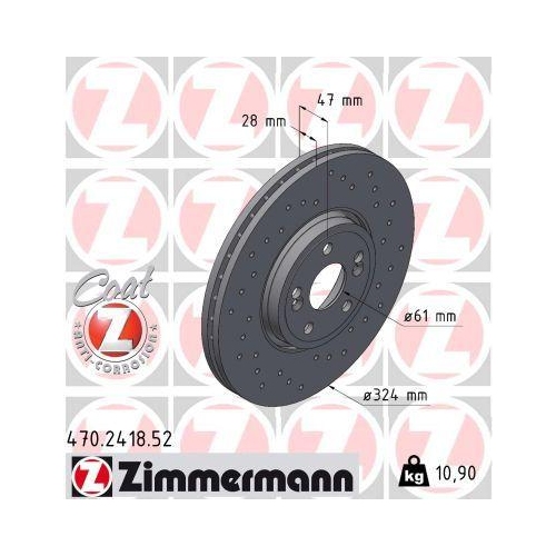 ZIMMERMANN Bremsscheibe SPORT Z 470.2418.52