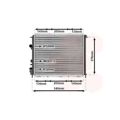 VAN WEZEL K&uuml;hler, Motork&uuml;hlung 43002258