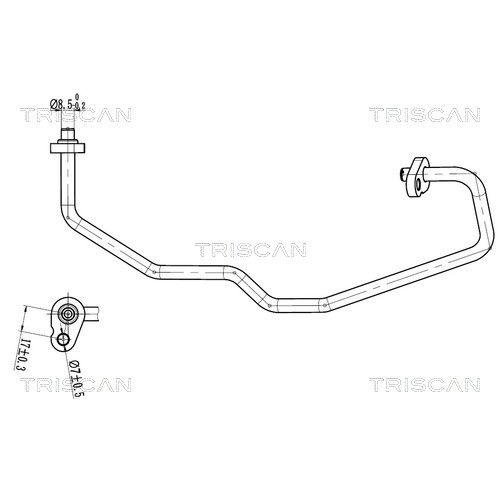 TRISCAN Hochdruck-/Niederdruckleitung, Klimaanlage 9010 28092
