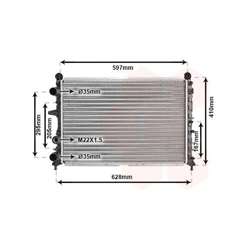 VAN WEZEL K&uuml;hler, Motork&uuml;hlung 17002095