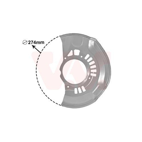 VAN WEZEL Spritzblech, Bremsscheibe 5308371