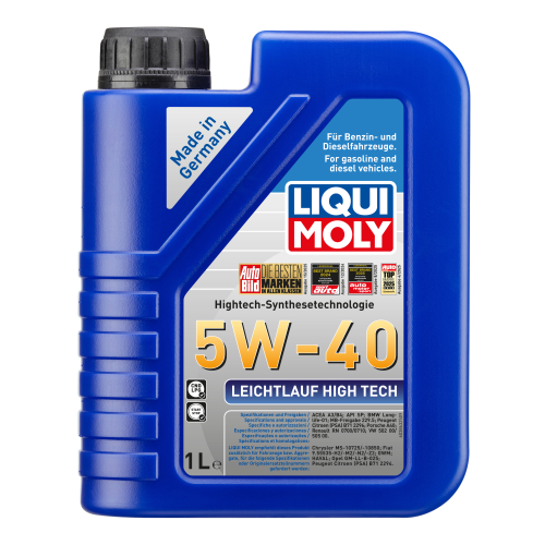 Liqui Moly Motor&ouml;l Leichtlauf High Tech, 5W-40, 1-Liter Kanister - Art.Nr. 3863