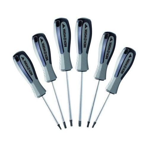 Schraubendrehersatz Torx T10-T30 Set Sortiment 6-teilig Men@Work WORK3502