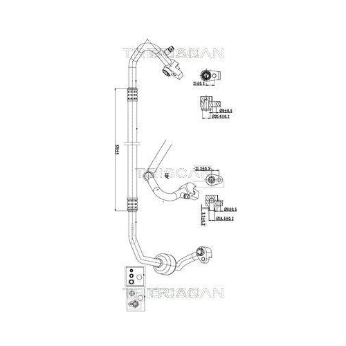 TRISCAN Hochdruck-/Niederdruckleitung, Klimaanlage