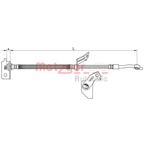 METZGER AUTOTEILE Bremsschlauch 4111456
