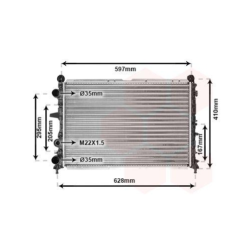 VAN WEZEL K&uuml;hler, Motork&uuml;hlung 17002096