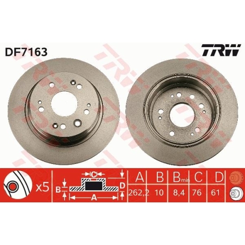 TRW Bremsscheibe DF7163