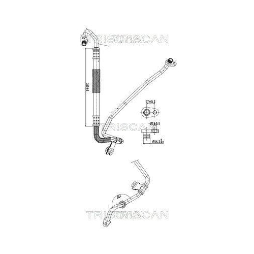 TRISCAN Hochdruck-/Niederdruckleitung, Klimaanlage