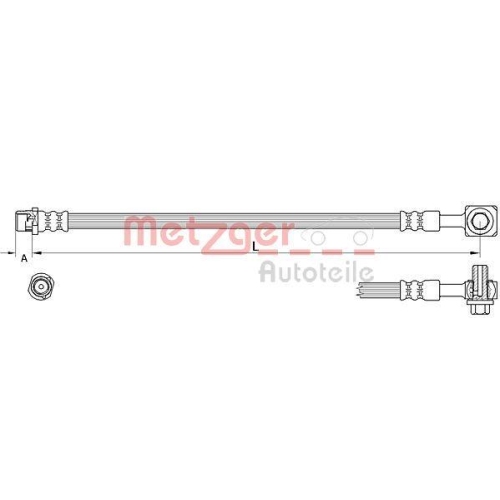 METZGER AUTOTEILE Bremsschlauch 4111625