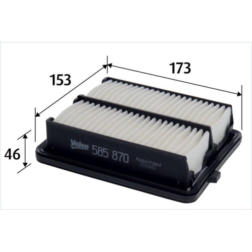 VALEO Luftfilter 585870