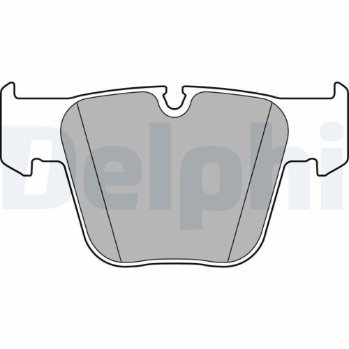 DELPHI Bremsbelagsatz, Scheibenbremse LP2765