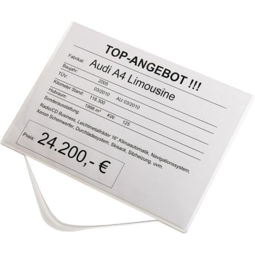 PREISBLATTHALTER DIN A 3 PREISAUZEICHNUNG AUTO KFZ WERKSTATT EICHNER