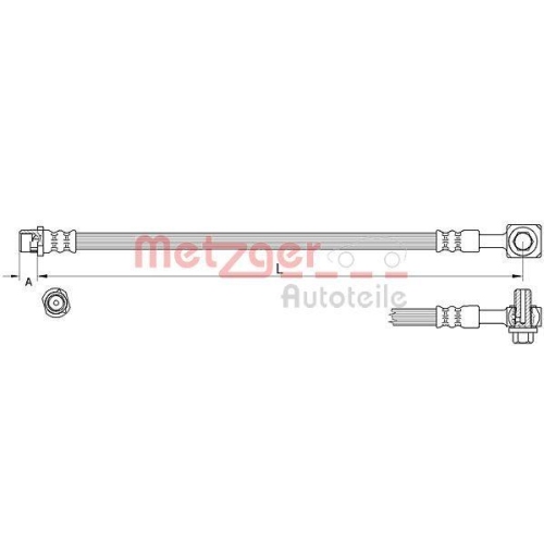 METZGER AUTOTEILE Bremsschlauch 4111626