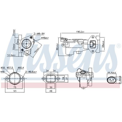 NISSENS AGR-Ventil ** FIRST FIT ** 98519