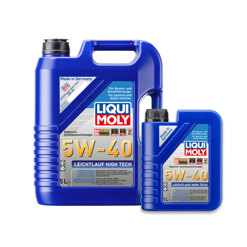 Liqui Moly Motor&ouml;l Leichtlauf High Tech, 5W-40, 6 Liter, Art-Nr. 3863 + 3864