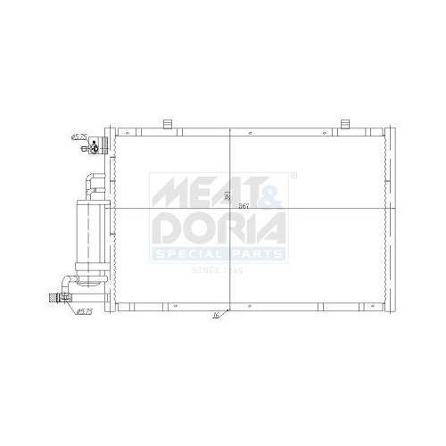 MEAT & DORIA Kondensator, Klimaanlage 991290