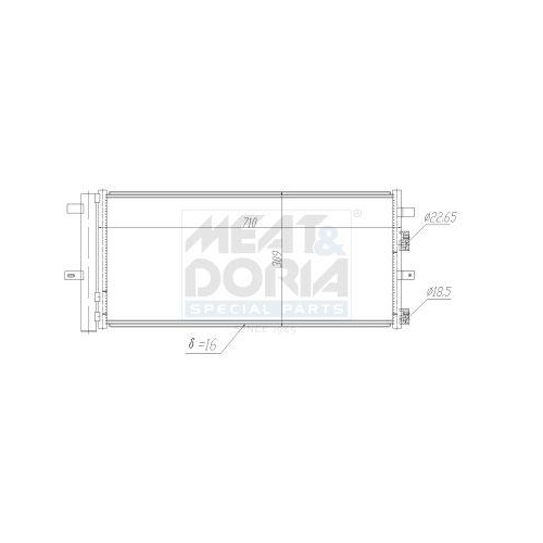 MEAT & DORIA Kondensator, Klimaanlage 991291