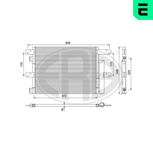 ERA Kondensator, Klimaanlage 667120