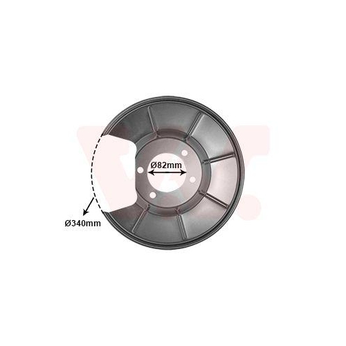 VAN WEZEL Spritzblech, Bremsscheibe 1881373