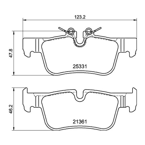 DON Bremsbelagsatz, Scheibenbremse PCP1986