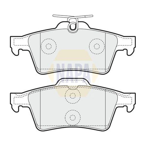 NAPA Bremsbelagsatz, Scheibenbremse NAPA NBP1411