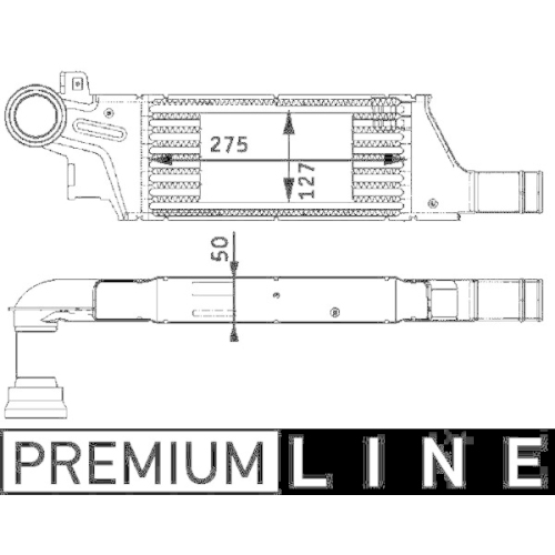 MAHLE Ladeluftk&uuml;hler BEHR *** PREMIUM LINE *** CI 61 000P