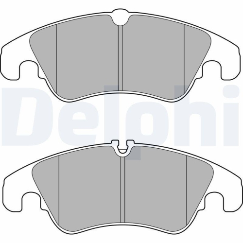 DELPHI Bremsbelagsatz, Scheibenbremse LP2715