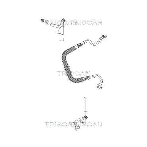 TRISCAN Hochdruck-/Niederdruckleitung, Klimaanlage 9010 29013