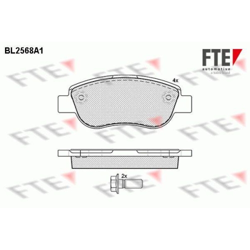 FTE Bremsbelagsatz, Scheibenbremse