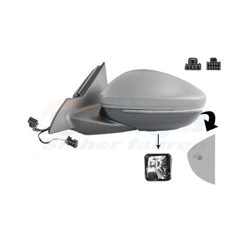 VAN WEZEL Au&szlig;enspiegel * HAGUS * 3807827