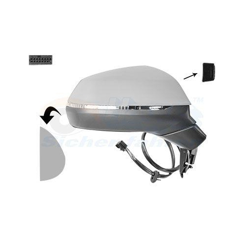 VAN WEZEL Au&szlig;enspiegel * HAGUS * 0391828