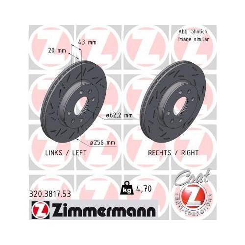 ZIMMERMANN Bremsscheibe BLACK Z 320.3817.53