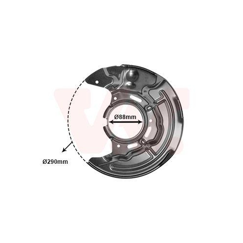 VAN WEZEL Spritzblech, Bremsscheibe 5328371
