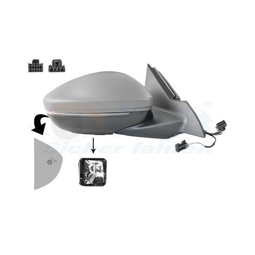 VAN WEZEL Au&szlig;enspiegel * HAGUS * 3807828