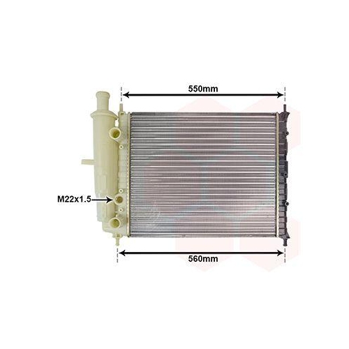 VAN WEZEL K&uuml;hler, Motork&uuml;hlung 17002160