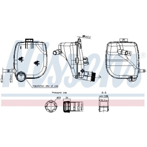NISSENS Ausgleichsbeh&auml;lter, K&uuml;hlmittel ** FIRST FIT ** 996417