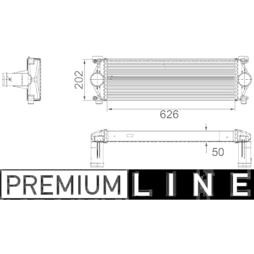 MAHLE Ladeluftk&uuml;hler BEHR *** PREMIUM LINE *** CI 254 000P