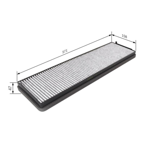 BOSCH Filter, Innenraumluft 1 987 431 456