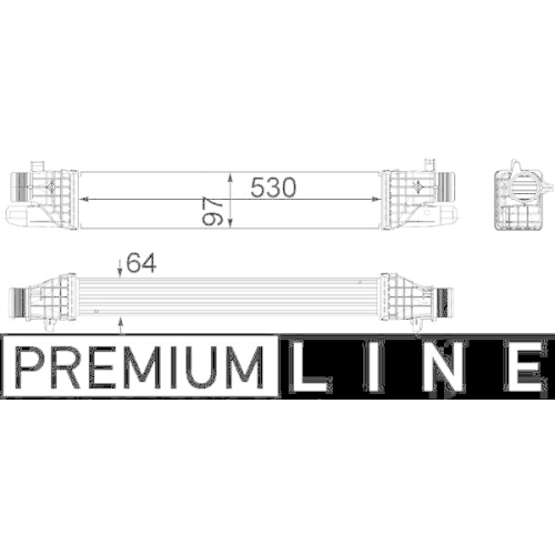 MAHLE Ladeluftk&uuml;hler BEHR *** PREMIUM LINE *** CI 257 000P