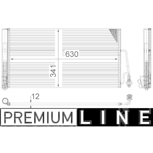 MAHLE Kondensator, Klimaanlage BEHR *** PREMIUM LINE *** AC 590 000P