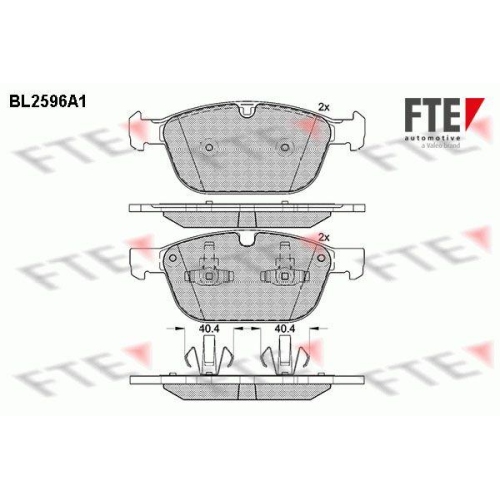 FTE Bremsbelagsatz, Scheibenbremse