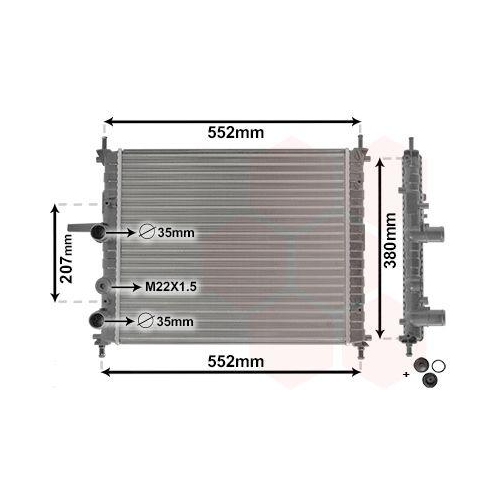 VAN WEZEL K&uuml;hler, Motork&uuml;hlung *** IR PLUS *** 17002182