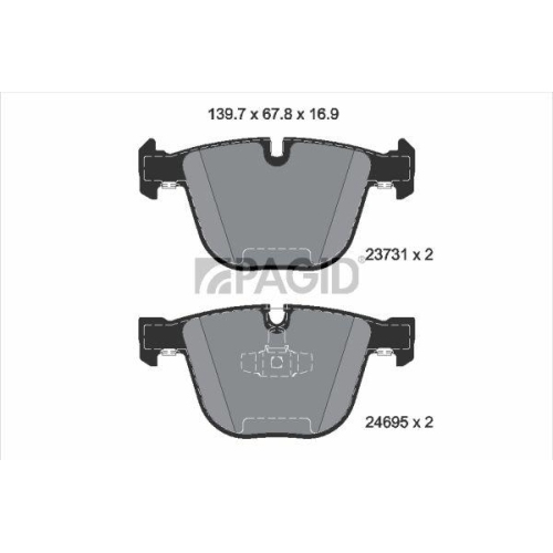 PAGID Bremsbelagsatz, Scheibenbremse T1797N