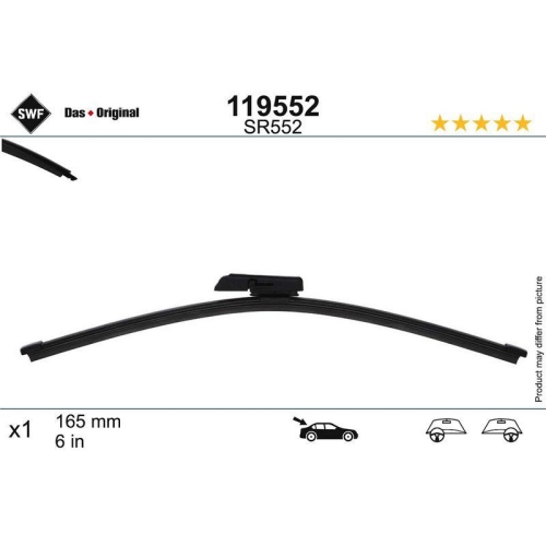 SWF Wischblatt DAS ORIGINAL REAR 119552