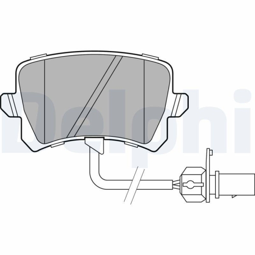 DELPHI Bremsbelagsatz, Scheibenbremse LP3141