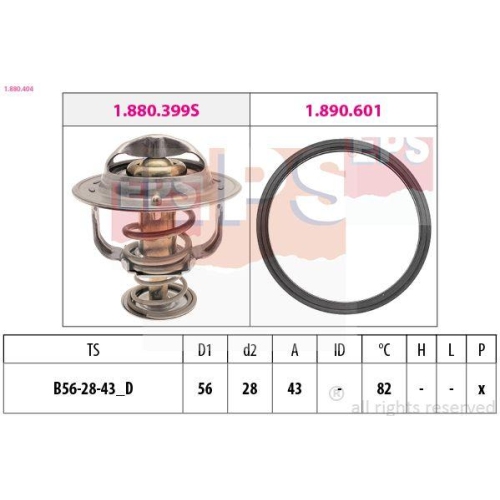 EPS Thermostat, Kühlmittel Made in Italy - OE Equivalent