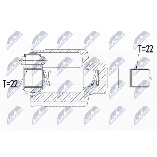 NTY Gelenksatz, Antriebswelle NPW-CT-070