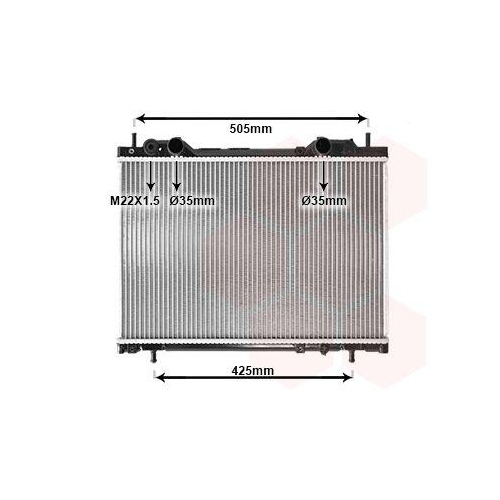 VAN WEZEL K&uuml;hler, Motork&uuml;hlung 17002184