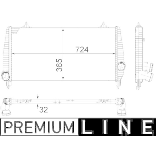 MAHLE Ladeluftk&uuml;hler BEHR *** PREMIUM LINE *** CI 266 000P